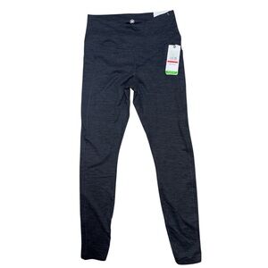 NWT Gaiam OM 7/8 High Rise‎ Petal Marled Legging Allover In Black Heather Size S